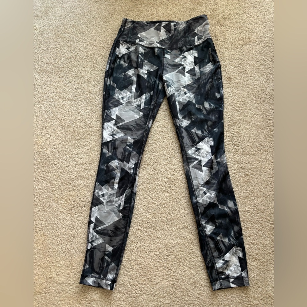 Gray and White active wear